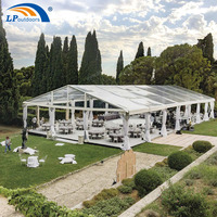 Tente de mariage en PVC transparent à cadre en aluminium de haute qualité pour les fêtes en plein air
