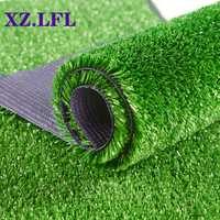 Gazon synthétique 7mm vert 1 couleur pour compétition de volley-ball, padel et basketball, aménagement paysager