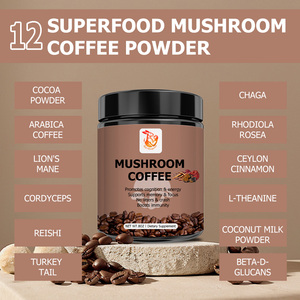 Poudre de café aux champignons OEM ODM avec poudre de cacao, café Arabica pour adultes, énergie, améliore les fonctions cognitives, poudre alimentaire - Product Image 3