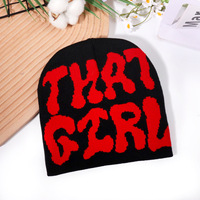 Bonnet en tricot jacquard unisexe STAR, style streetwear, personnalité pour les voyages, la plage, les hommes d'affaires, les femmes, temps froid