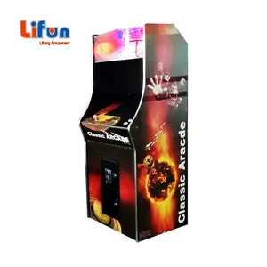 Gettoni Macchina Arcade Video Game Cabinet In Legno In Posizione Verticale con Giochi Classici