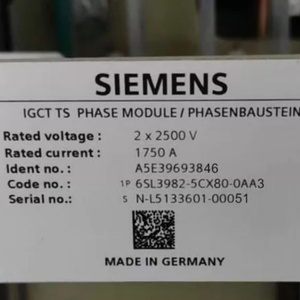 Module de phase IGCT Siemens d'origine 6SL3982-5CX80-0AA3 6SL3982-5CX60-0AA3 6SL3982-5CX10-0AA3 pour SINAMICS GM150 GL150 - Product Image 1