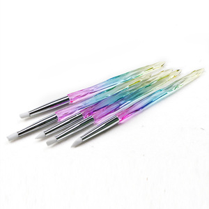 5Pcs Acrylic Silicone Nail Gel <b>Pen</b> Set Hollow Sculpture Dotting Painting Brush <b>Pens</b> for 3D Nail Art Design - Product Image 4