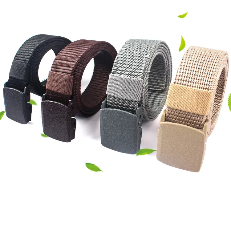 High Quality Strap Buckle Nylon Belt Male Tactical Waist Belt outdoor Canvas Fabric Belts