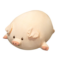 Coussin cochon mignon en polaire, jouet en peluche, coussin de chambre, coussin de couchage pour enfant, grand coussin pour fille, rembourrage en coton