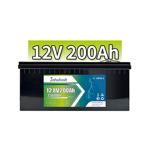 गहन चक्र 12v200ah 6000 चक्र जीवन 4 बैटरी 100 आह 300h 12 v लिथियम सौर बैटरी 12 वी 200ah-अप के लिए आरवी समुद्री नाव - Product Image 1
