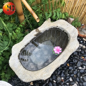 Pot d'eau <span class=keywords><strong>en</strong></span> <span class=keywords><strong>pierre</strong></span>, style japonais, 3 pièces, fontaine, étang à poissons, décoration <span class=keywords><strong>de</strong></span> <span class=keywords><strong>jardin</strong></span> - Product Image 3