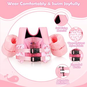 Combinaison flottante pour bébé, <span class=keywords><strong>brassard</strong></span> pour enfants, <span class=keywords><strong>gilet</strong></span> de sauvetage avec double boucle de sécurité - Product Image 3