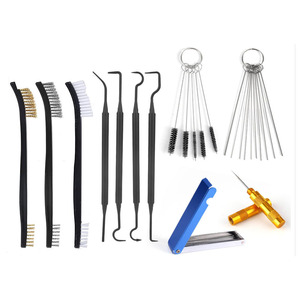 Ensemble de brosses de nettoyage pour pistolet à peinture, outils métalliques pour l'entretien des buses d'aérographe, 37 pièces - Product Image 1