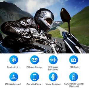 <span class=keywords><strong>EJEAS</strong></span> <span class=keywords><strong>Q2</strong></span> 2 jinetes Bluetooth motocicleta intercomunicador casco intercomunicador de motocicleta - Product Image 3