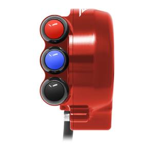 Cubierta de control del acelerador con interruptor integrado en el manillar para Aprilia RSV4 (Rojo) - Product Image 1