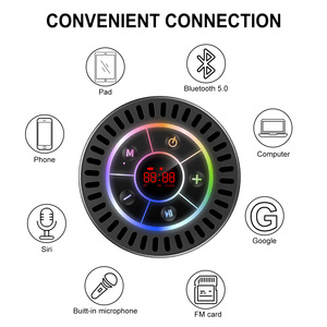 Thời trang FM Đài phát thanh đồng hồ không thấm nước IPX7 Shower âm nhạc xách tay bluetooths Loa - Product Image 5