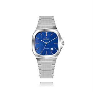 นาฬิกาข้อมือผู้ชายดีไซน์สร้างสรรค์ปี 2022 รูปทรงสี่เหลี่ยมทันสมัย สไตล์ลำลอง ระบบอัตโนมัติ NH35 กันน้ำ 5ATM สายสแตนเลส - Product Image 6