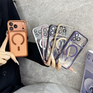 Funda Magnética Mate Electrochapada Esmerilada para iPhone 17 16 Pro Max 15 14 13 12 17 Air con Protección de Lente y Cubierta de Cristal - Product Image 2
