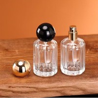 Flacon de parfum transparent, flacon pulvérisateur cosmétique, flacon échantillon en verre, flacon vide, fabricant d'emballages, vente en gros