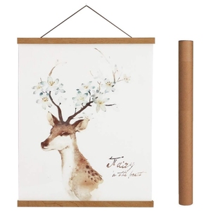 Incisione Laser LOGO popolare Teak legno Poster appendiabiti con cornice magnetica a parete A4 legno artigianato scatole di legno e cartelli da parete - Product Image 3