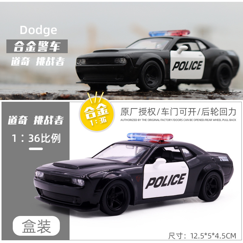 1/36 Dodge Challenger Voiture de police