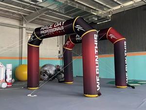 Gapura Inflatable Komersial Berkualitas Tinggi untuk Kompetisi, Inflatable Iklan Tahan Air dari Bahan Oxford untuk Garis Start Finish Bersepeda - Product Image 5