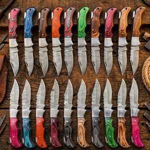 High Quality Damascus Steel Folding Blade Pocket <b>Knife</b> Wholesale Factory Rates wood Handle Tactical Application - Product Image 4