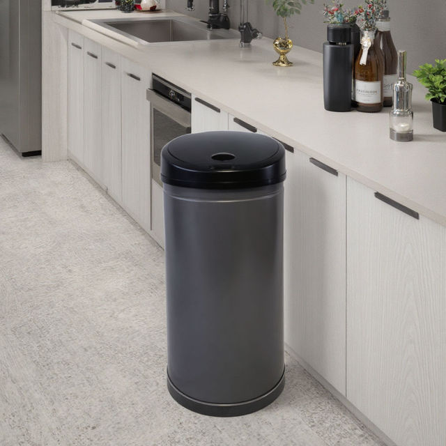 30L Modern Smart Kitchen Smart Sensor Bin Garbage Bin Battery Powered for Living Room