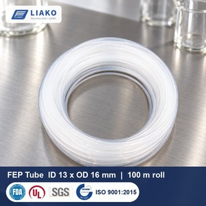FEP <b>Tube</b> Clear 13x16mm High Transparency FEP Tubing 100m Roll for Visible Flow Lines, Chemical <b>Resistant</b> - Product Image 1