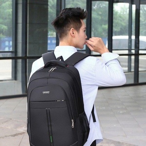 Công Suất Lớn Người Đàn Ông Của Kinh Doanh Du Lịch Ba Lô Đơn Giản Phong Cách Oxford Không Thấm Nước Tính Năng Dây Kéo Máy Tính Xách Tay Tương Thích Túi Đi Học Cho - Product Image 5