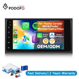 Radio para Auto Android Podofo de 7'' para Toyota Corolla/RAV4/Prado/4Runner/Camry/Hilux 2+64G con Carplay/Android Auto Inalámbrico, GPS/WiFi - Product Image 1