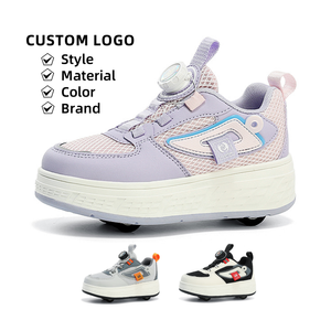 Cema zapatos de patín <span class=keywords><strong>con</strong></span> logotipo personalizado <span class=keywords><strong>para</strong></span> niños y <span class=keywords><strong>niñas</strong></span> zapatillas de deporte <span class=keywords><strong>ruedas</strong></span> de moda Zapatos deportivos <span class=keywords><strong>para</strong></span> niños que caminan automáticamente - Product Image 1