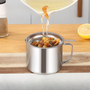 Filtre à graisse et à huile <span class=keywords><strong>de</strong></span> cuisson en acier inoxydable pour cuisine, avec couvercle à mailles fines - Product Image 3