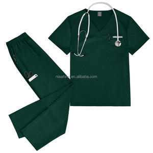Uniformes Médicos Unisex de Talla Grande para Doctores y Enfermeras, Conjuntos de Uniformes de Enfermería de Poliéster y Algodón Personalizados, Uniformes Quirúrgicos para <span class=keywords><strong>Mujer</strong></span> - Product Image 5