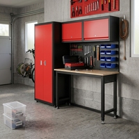 Établi robuste en acier inoxydable réglable avec panneau perforé, armoire murale, conception modulaire, capacité de charge de 800 kg, personnalisable OEM