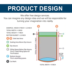 Tùy chỉnh in <span class=keywords><strong>resealable</strong></span> đông lạnh khoai tây chiên bao bì nhựa túi với cửa sổ rõ ràng thực phẩm <span class=keywords><strong>Ziplock</strong></span> đứng lên túi cho rêu biển - Product Image 4