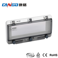 Vente directe – Boîtier électrique transparent en PC+ABS pour disjoncteur MCB, étanche IP67, pour montage mural/poteau extérieur, avec couvercle/capot de protection