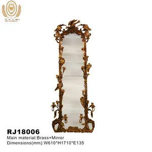 Unique Design Antique Home Accessories for Wall Decoration European Style Mirror Looking Glass Living Room Vintage Classical
