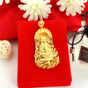 Plaqué Hd0117 Bijoux Collier Or Rempli Guanyin Bouddha Pendentif Pour Hommes Et Femmes - Product Image 6