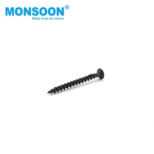 Phần cứng tự khai thác đồ nội thất gỗ Fastener M3.5 M5 Phillips qua chủ đề tốt Đen phosphated tấm thạch cao vách thạch cao vít - Product Image 3