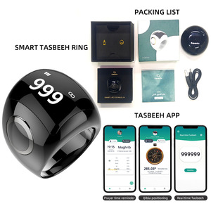 Anillo Tasbih, Gadgets Islámicos, Anillo de Zikr Musulmán, Reloj Azan, Anillo Contador de Tasbeeh Inteligente Islámico - Product Image 1