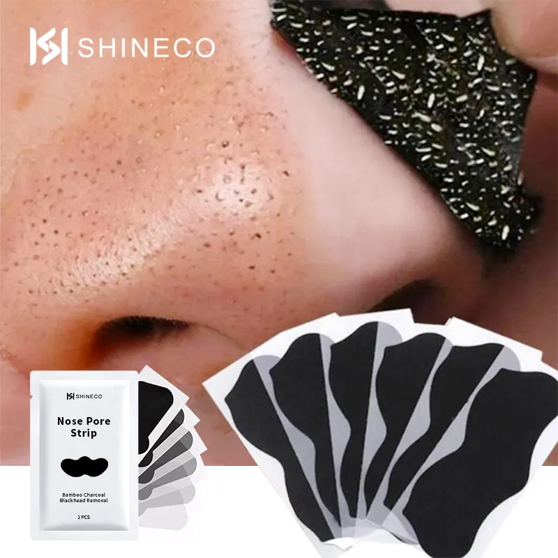 Beauty 3 Step Blackhead Stickers Glazed Remover Plants Purifying Strips Deep Mask Wholesale Clean Nose Pore Strip