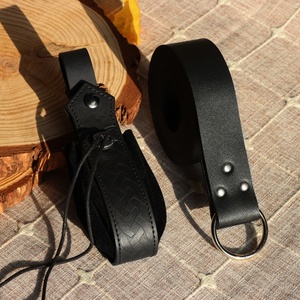 Ceinture de ceinturon en cuir PU en forme de Y de style médiéval avec <span class=keywords><strong>porte</strong></span>-étui simple, pour chevalier, guerrier, Renaissance, LARP, cosplay - Product Image 3