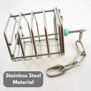 Comedero Colgante de Acero Inoxidable para Pájaros, Juguete de Forrajeo para Loros, Soporte para Frutas y Verduras - Product Image 2