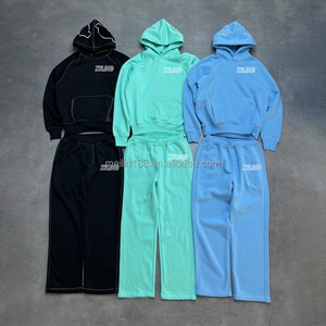 Manufacturers Custom Design Embroidery Hoodies and Baggy Sweatpants Set <b>Jogging</b> <b>Suit</b> Two Piece Tracksuits for Men High Quality - Product Image 1