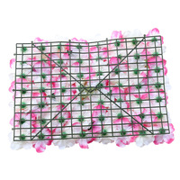 Großhandel Künstliche Blumenwand Rose Hortensie Dahlie Stereo für Hintergrundwand Hochzeitsdekoration Blumenreihe