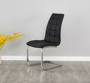 Juego de sillas cromadas modernas para <span class=keywords><strong>comedor</strong></span>, juego de asientos con patas cromadas a precio de fábrica, con 4 sillas - Product Image 4