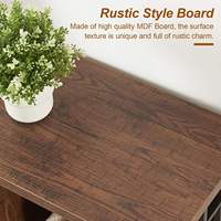 Étagère de rangement en bois d'ingénierie de style industriel moderne, gain de place, pour salon et chambre