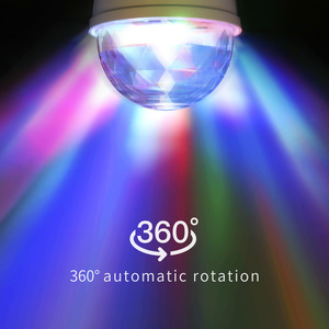 Aigostar RGB LED luci da discoteca 360 ° rotanti E27 lampadina 3W luce stroboscopica colore che cambia lampada decorata per feste - Product Image 4