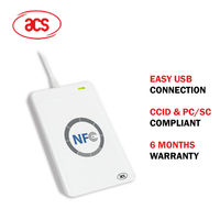 Lecteur/enregistreur de cartes RFID NFC sans contact 13,56 MHz Lector ACR122U avec matériau ABS Protocole ISO 14443A Distance de lecture jusqu'à 8 cm