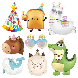 Globos de Aluminio con Diseño de Caballo, Cocodrilo, Oveja y Ballena para Decoración de Fiesta de Cumpleaños, Venta al Por Mayor - Product Image 1
