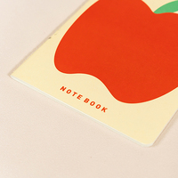 Niedliches Briefpapier Set Schul bedarf Großhandel A4 A5 A6 Leere gefütterte Punkte Softcover Benutzer definierte Apple-Notizbücher für Schüler mit Logo