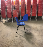 Chaise de formation scolaire avec tablette d'écriture fixe pour salle de classe et centre de formation