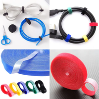 Nylon pour bandes Velcro, écologique, 3 m de long, attaches élastiques autocollantes résistantes pour l'ameublement, organisateur de câbles